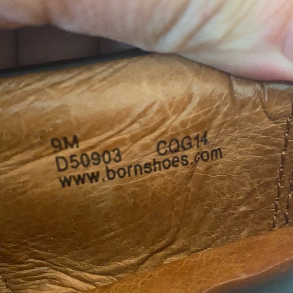 Born Black Pebbled Leather Clog Comfort Shoes 9M - Picture 9 of 10